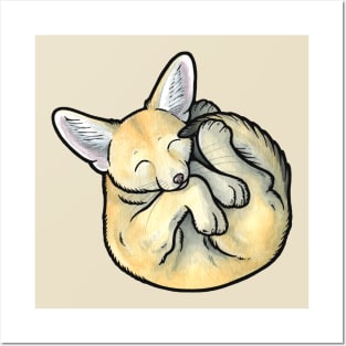 Fennec fox cub Posters and Art